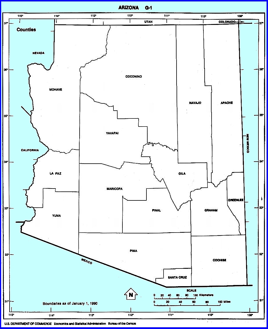 arizona township and range map